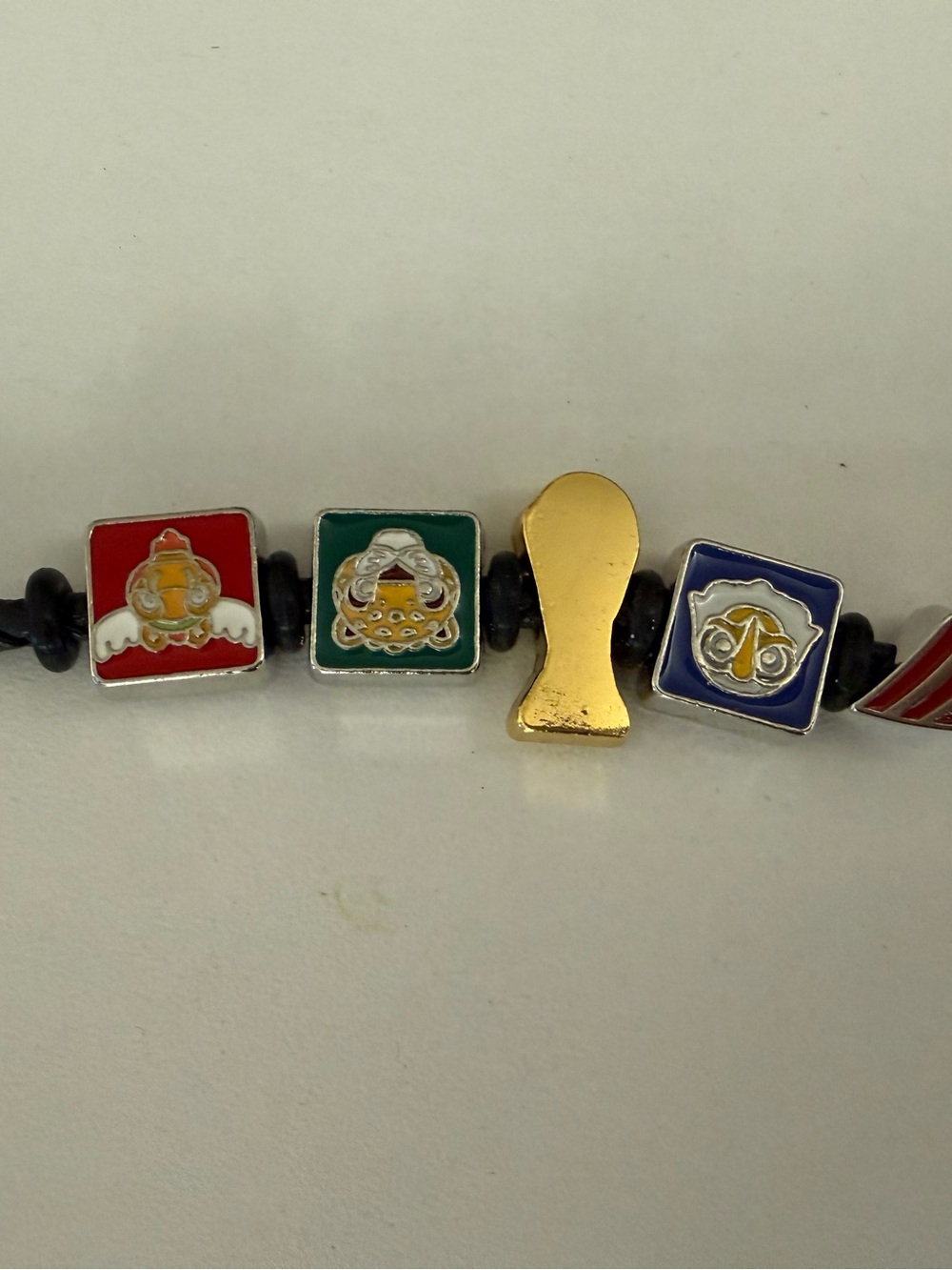 FIFA Colorful Enamel Charm Bracelet with Gold Accent